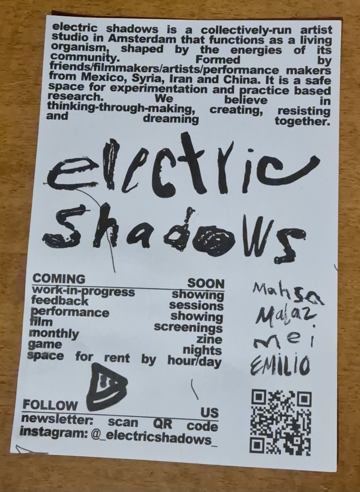 Flyer from the event